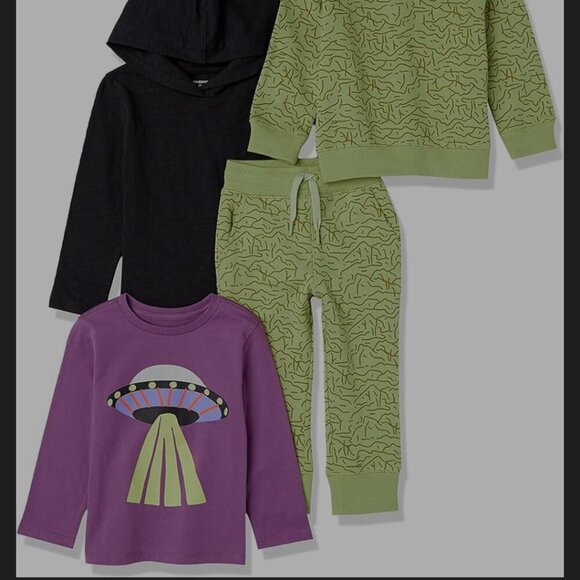 🔥3/$42 w FREE SHIPPING🔥 NWOT Boys Long-Sleeve Outfit Set, pack of 4. - Picture 8 of 8